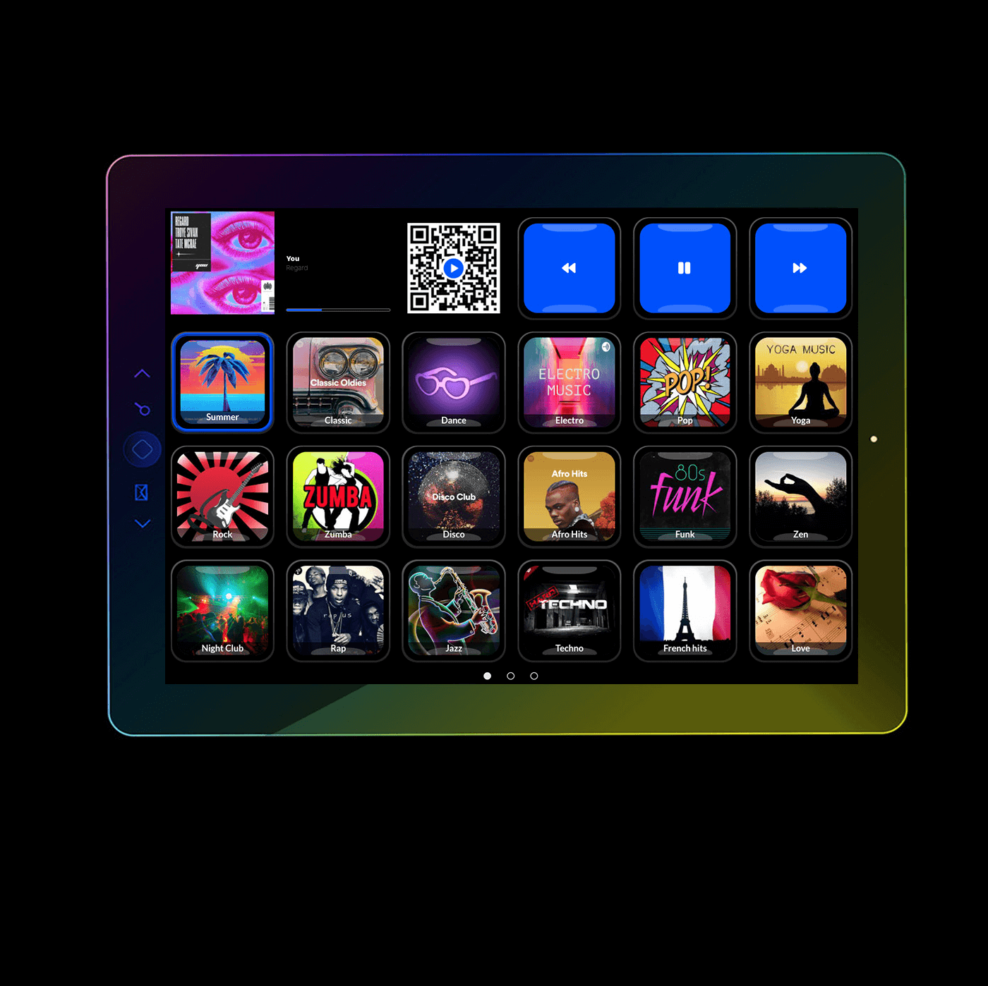 Rider Jukebox Tablet application for private drivers